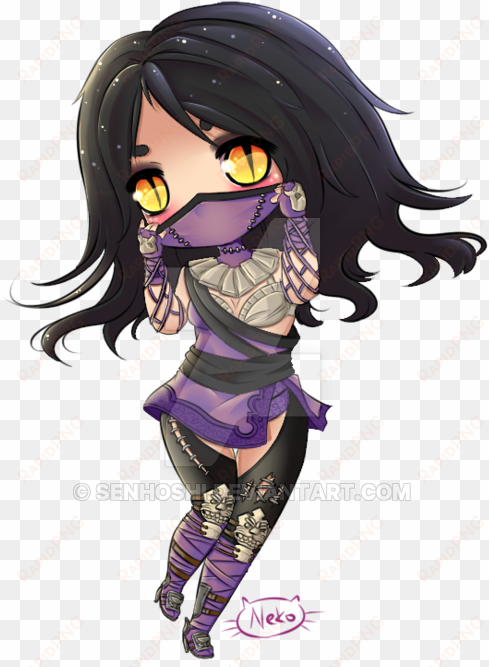 mileena from mortal kombat x by senhoshi on deviantart - mortal kombat mileena chibi