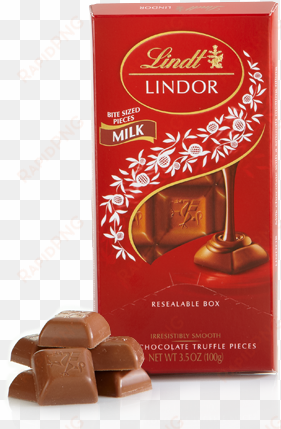 Milk Chocolate Lindor Bar - Lindt Chocolate Bar transparent png image