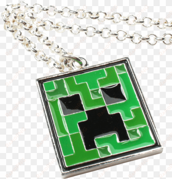 minecraft creeper necklace