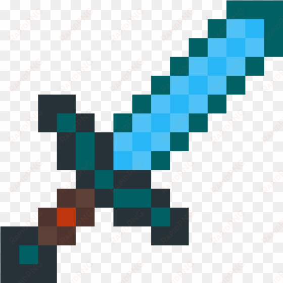 minecraft diamond sword - minecraft stone sword pixel art