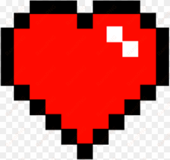 minecraft heart png - 8 bits heart