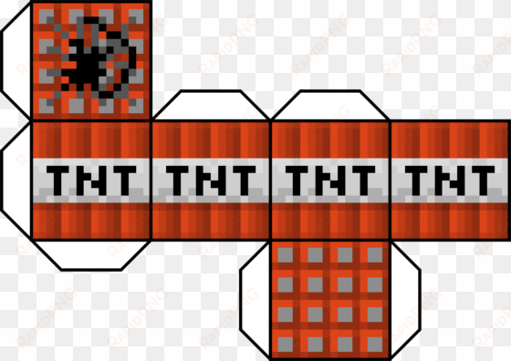 minecraft paper template tnt - minecraft tnt block papercraft