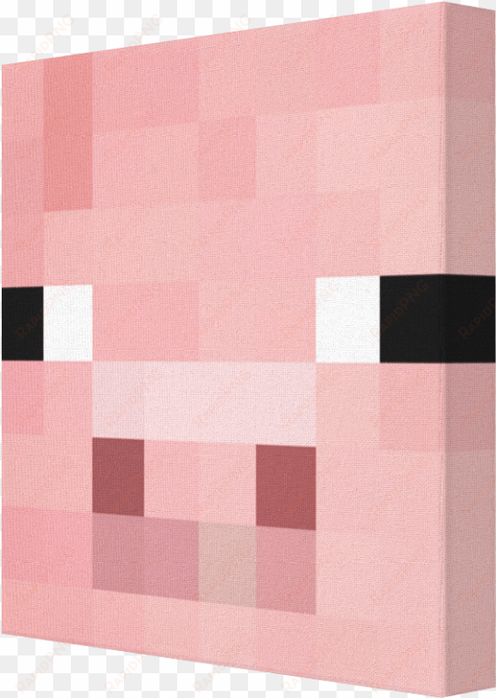 minecraft pig on canvas - minecraft pig