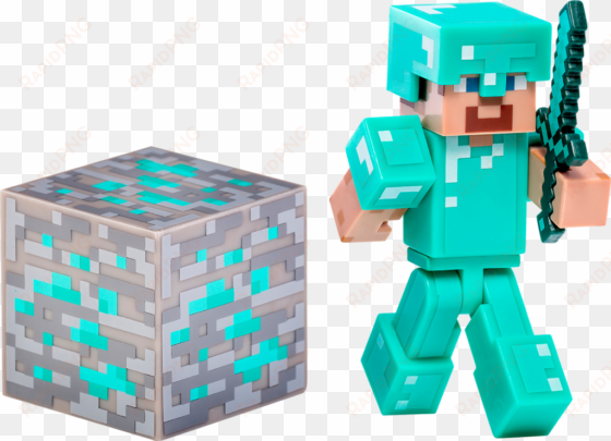 minecraft steve with diamond armor