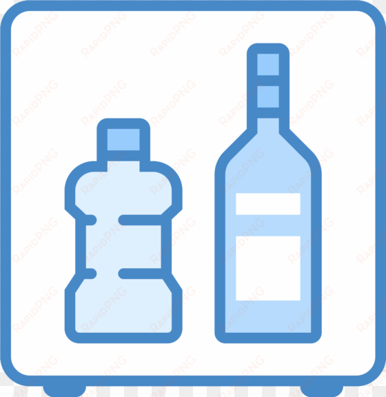 mini bar icon - glass bottle