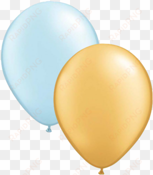 mini blue & gold balloons - balloons