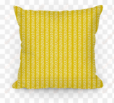 mini mustard chevron pattern pillow - pillow