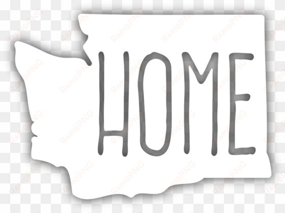 mini washington home diecut sticker - sticker