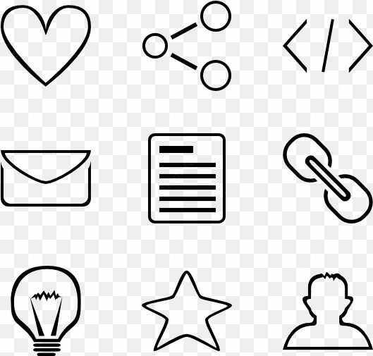 minimal outline icons - icon minimal png