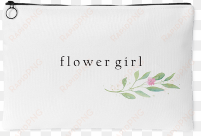 minimalist watercolor floral accessory bag - wedding