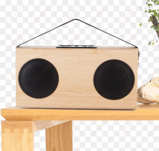 minimalistic wood / bluetooth speaker - loudspeaker