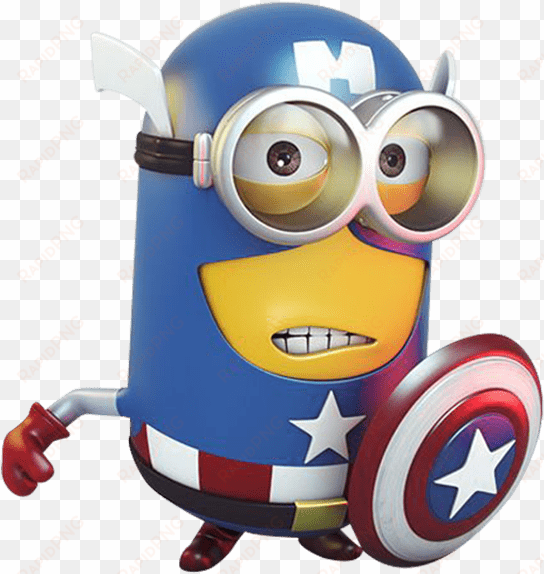 minion captain america png - captain minion