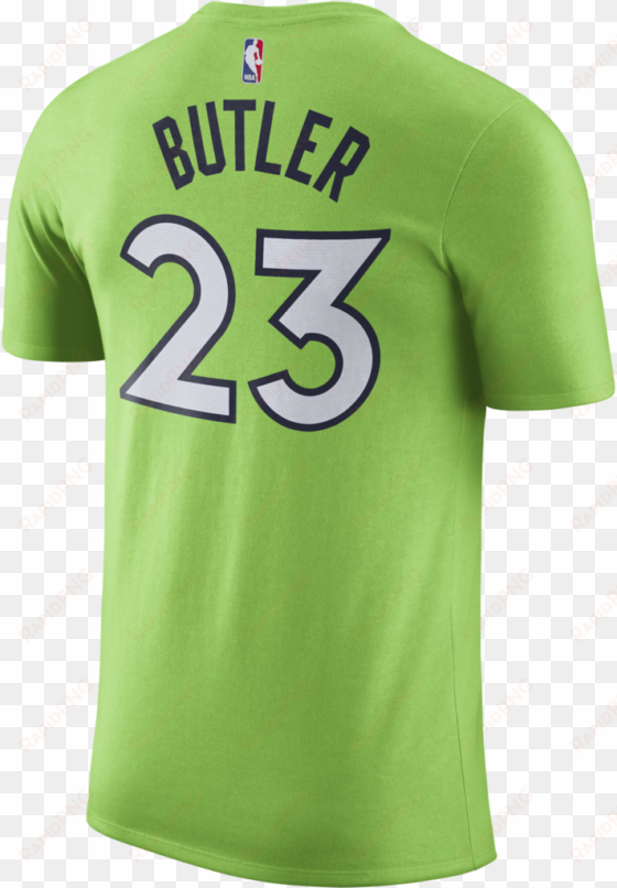 minnesota wolves jimmy butler statement player t-shirt - neon green minnesota timberwolves jersey