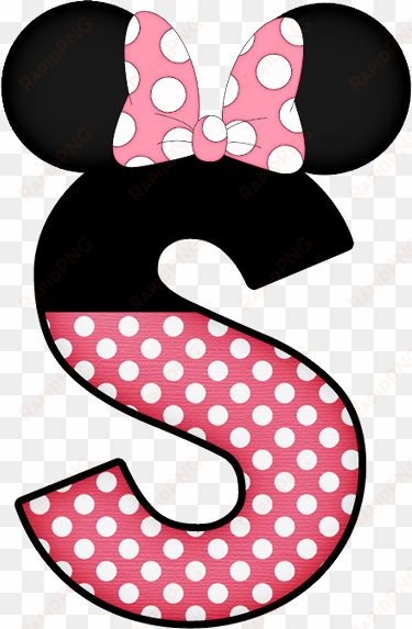 minnie mouse clipart alphabet - abecedario de minnie