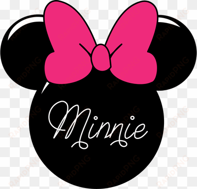 minnie mouse face silhouette com free for personal - minnie mouse png
