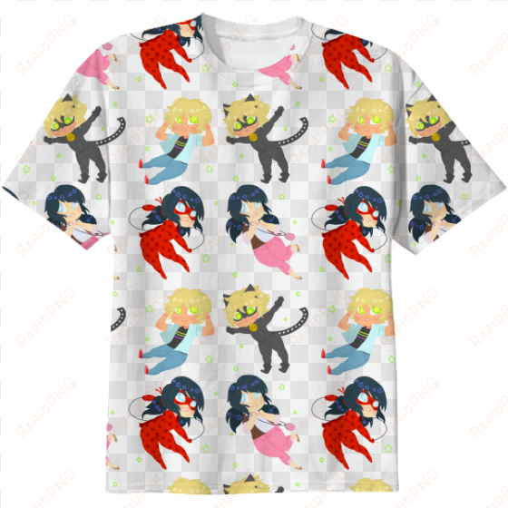 miraculous ladybug pattern t-shirt $38 - miraculous t shirt