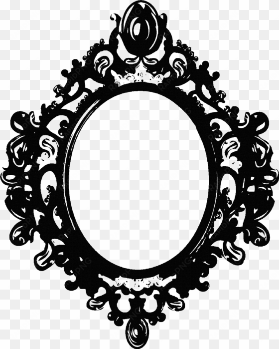 mirror png clipart - victorian oval frame png