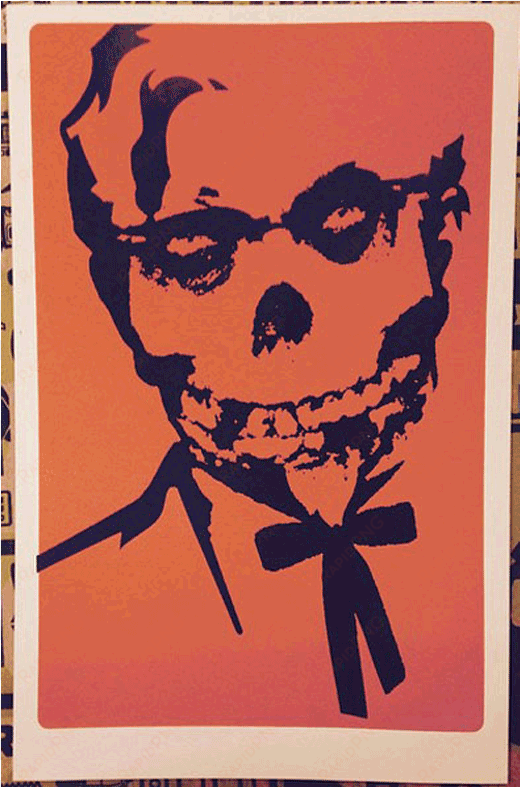 misfit colonel - sticky pig misfits skull danzig vynil car sticker 4
