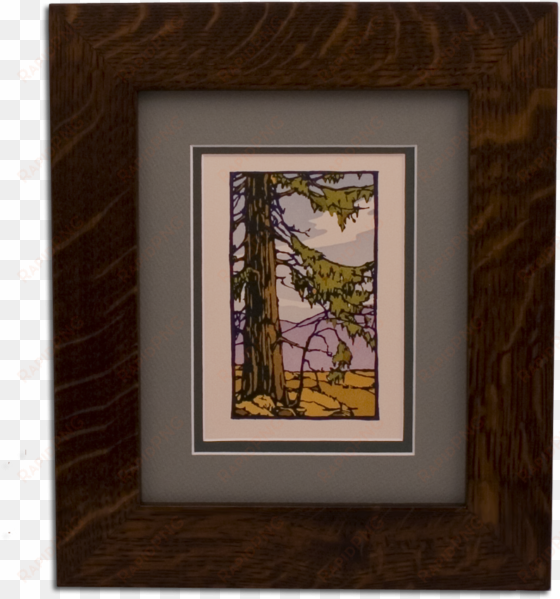 mission style picture frame