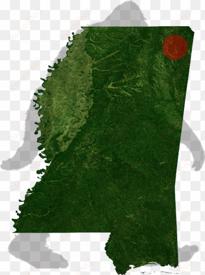 mississipi iuka bigfoot map - map of mississippi