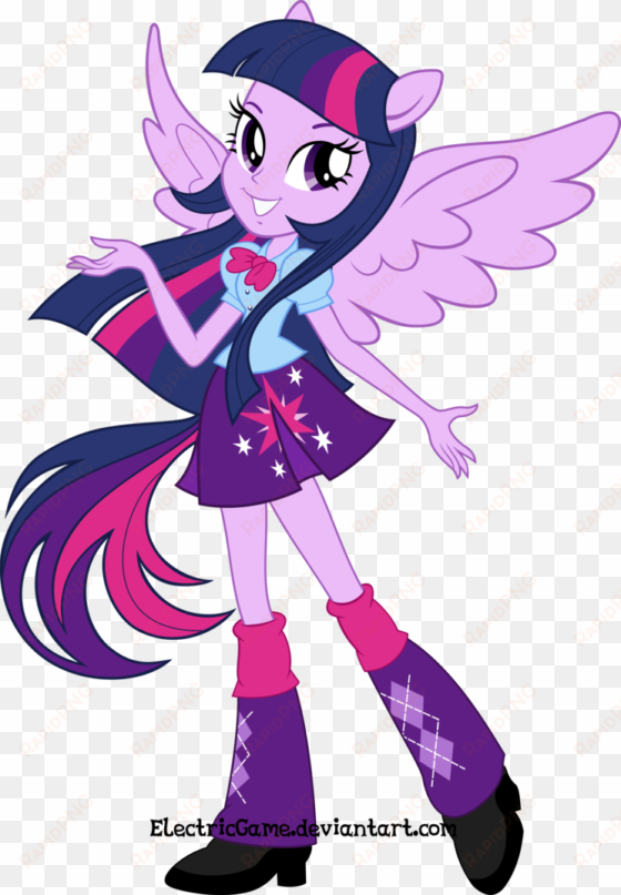 mlp - equestria girls - the magic - vector by electricgame - equestria girls princess twilight sparkle