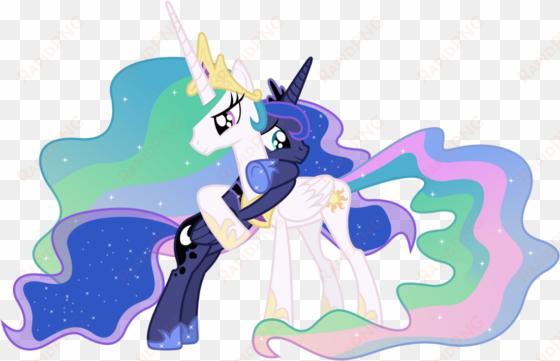 mlp fim princess luna and princess celestia images - luna and celestia hug