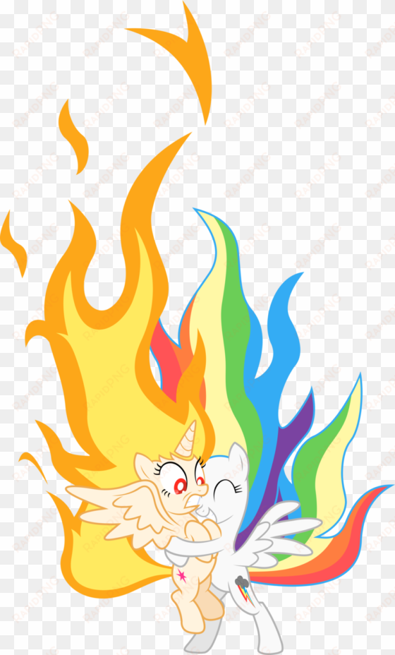 mlp fire vector best - princess rainbow dash