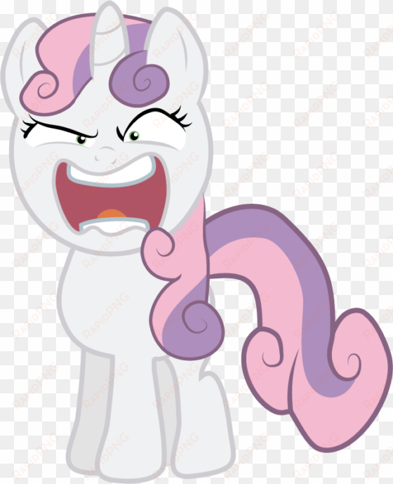 mlp sweetie belle angry