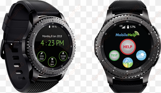 mobilehelp smart, gps medical alert device - samsung gear s3 frontier