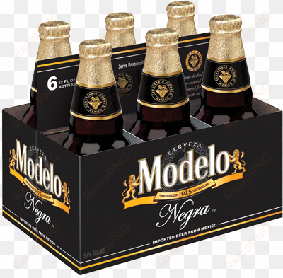 modelo negra beer, 6 pack, 12 fl oz bottle - its modelo time foo