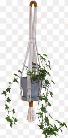 modern macrame planter hanger - macrame plant hanger png
