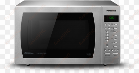 modern microwave oven png free download - panasonic slimline combi nn-ct585sbpq - microwave oven