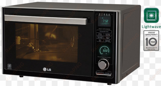 modern microwave oven png photo - lg mj3286brus 32-litre charcoal convection microwave