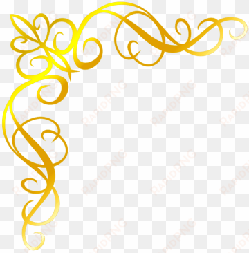 moldura arabesco convite png dourado - bordas para convite de casamento png dourada