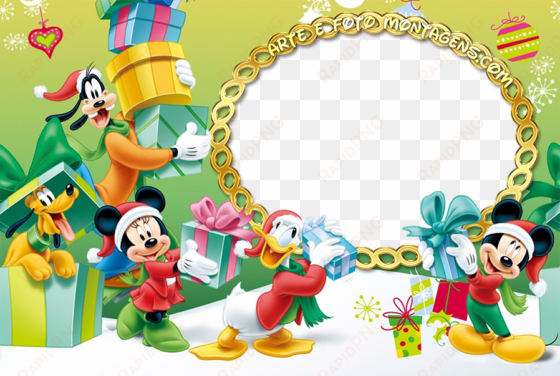 molduras - merry christmas wishes disney