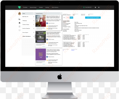 momentfeed's paid media campaign builder - imac 27
