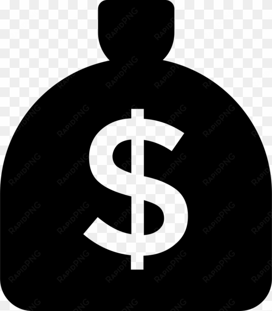 money bag with dollar sign comments - dollar sign icon white
