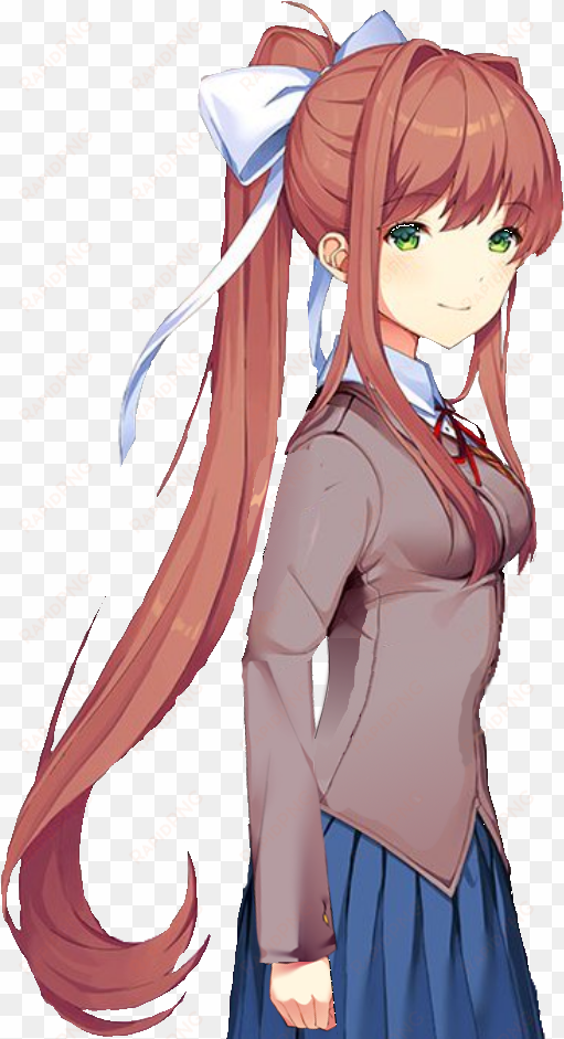 monika, but it's a sideoc edited media - doki doki literature club sprites