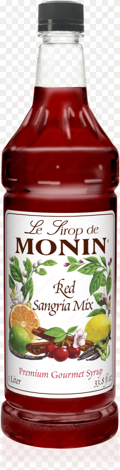 monin red sangría mix syrup 1l - monin desert pear