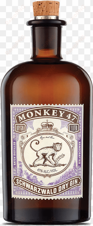 Monkey 47 Schwarzwald Dry Gin - Monkey 47 Gin Png transparent png image
