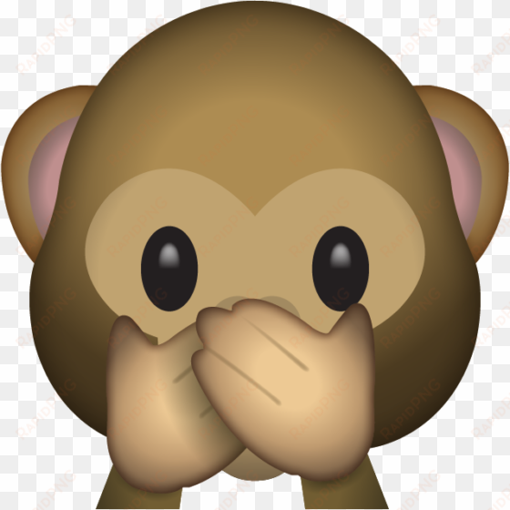 monkey emoji with flower crown png - speak no evil monkey emoji png