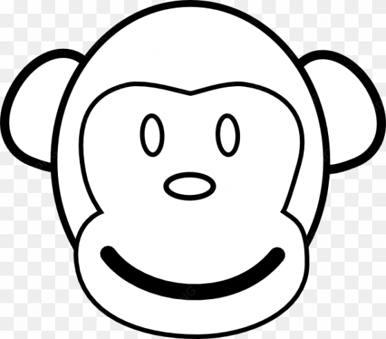 monkey face template - monkey face coloring pages