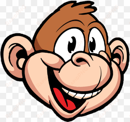 Monkey Head Png Png Library - Monkey Cartoon Head Png transparent png image