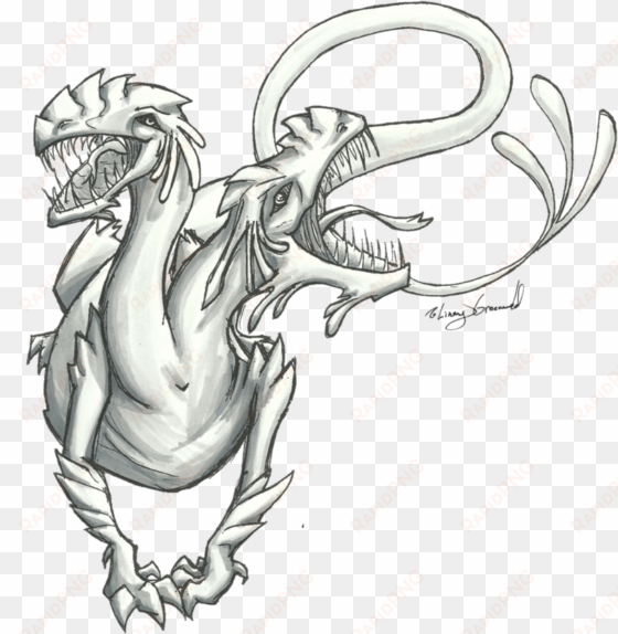 monster greyscale by aquabluejay on deviantart - drawing