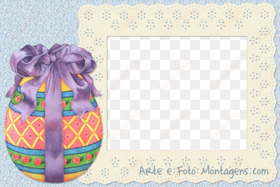montagem para fotos - vintage decorated easter egg and bow counted cross