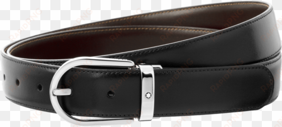 montblanc palladium-finish pin buckle reversible leather