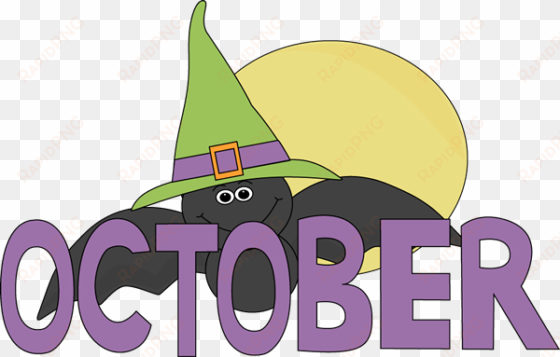 month of october halloween bat - october month clip art