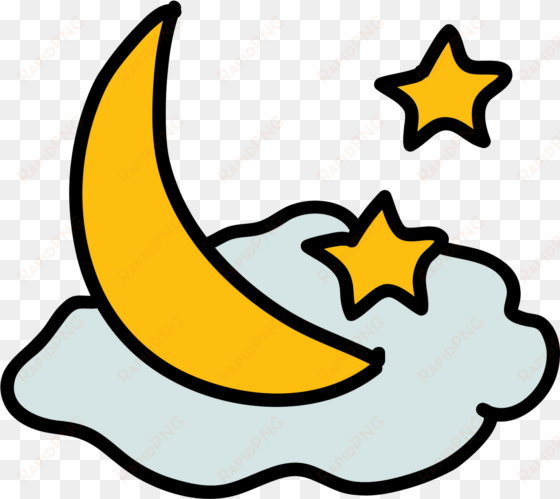 moon and stars icon - web design