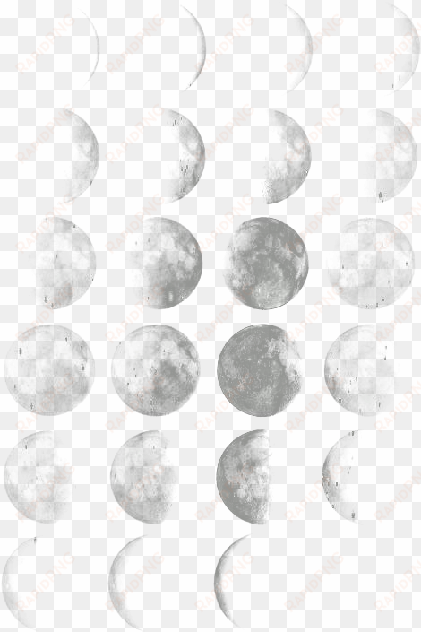 moon clipart watercolor - transparent moon phases