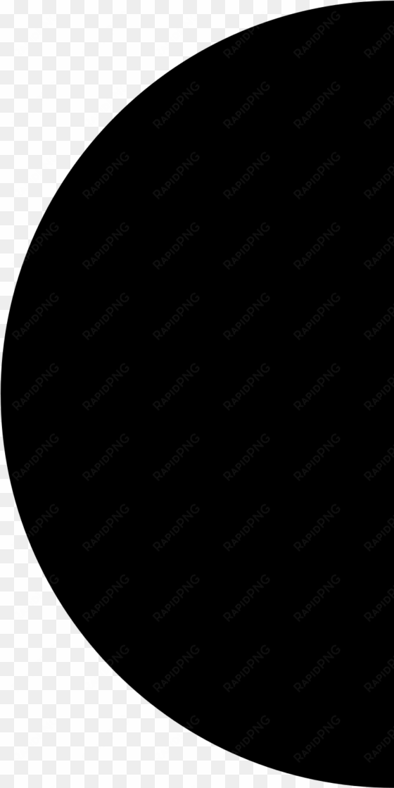 moon svg tumblr transparent - half circle icon png